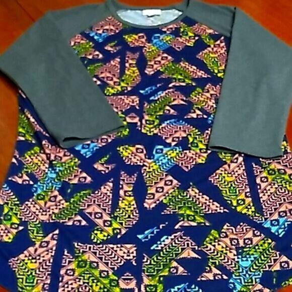 Lularoe Aztec Randy Raglan T - Picture 7 of 10